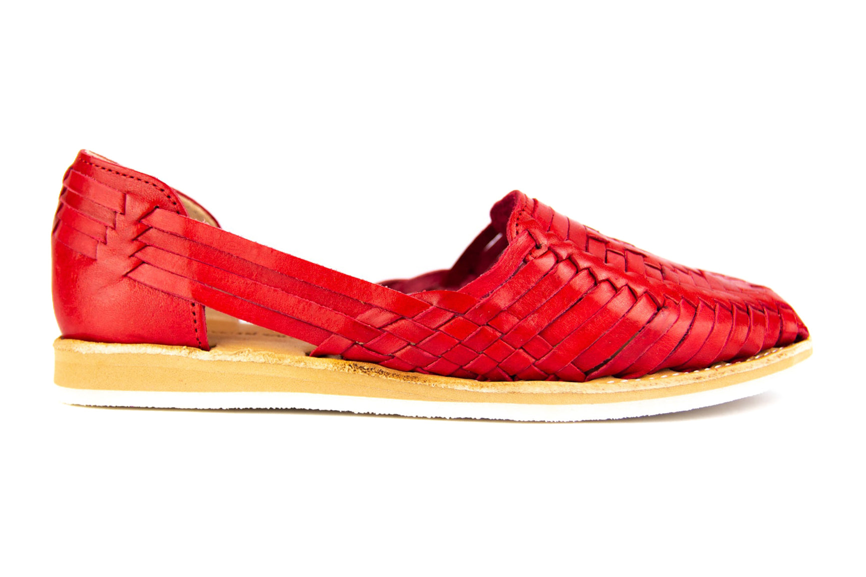 Frida Red Scarf/Feathers - Loafers Artisan Leather Women Shoes –  Guelaguetza Designs